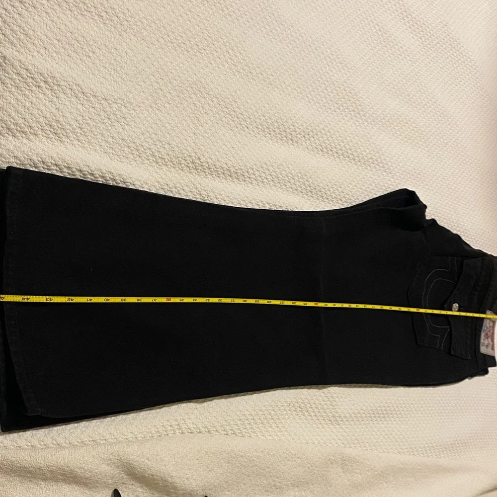 True Religion Men's Dark Jeans with Gold Button